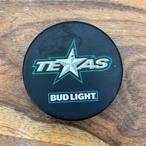 Texas Stars Bud Light Hockey Puck Bottle Opener Team Logo Black One Size